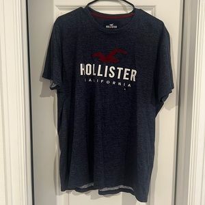 I’m selling a navy blue Hollister Tee. Brand new with the tag still on it.